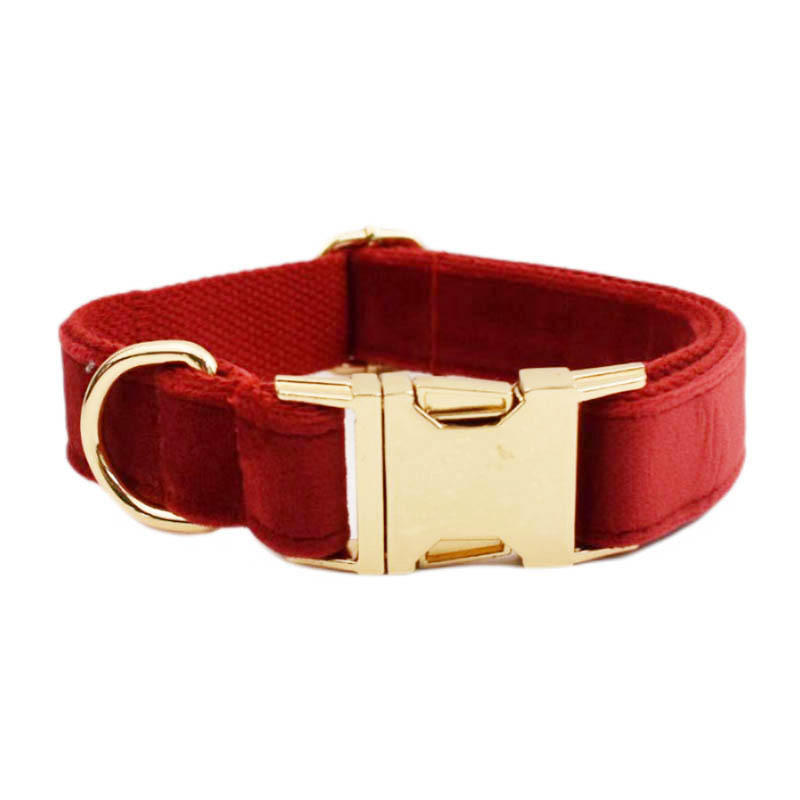 collar cherry red velvet