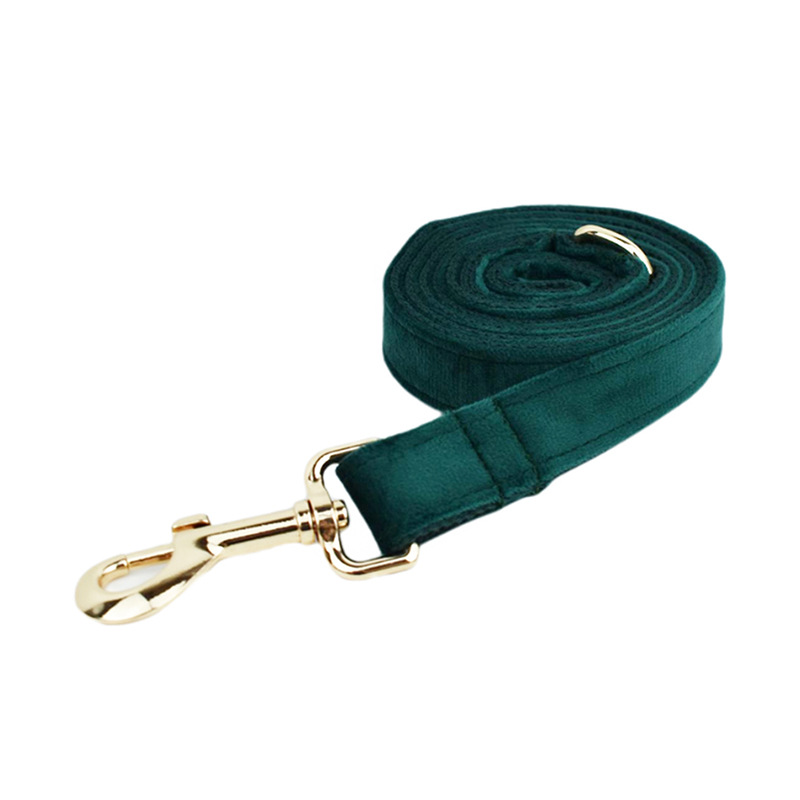 leash new christmas green velvet