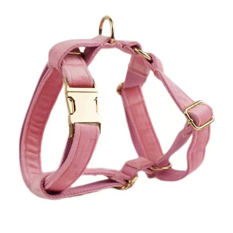 Pink velvet pet supplies