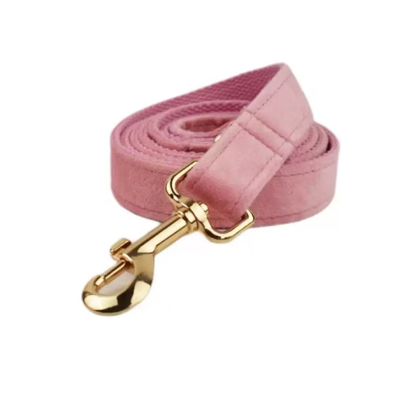 Pink velvet pet supplies